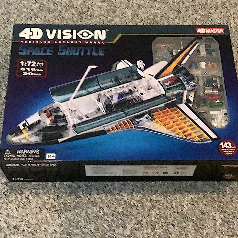 4D Vision 1/72 Space Shuttle Vehicle Cutaway Model New Sealed